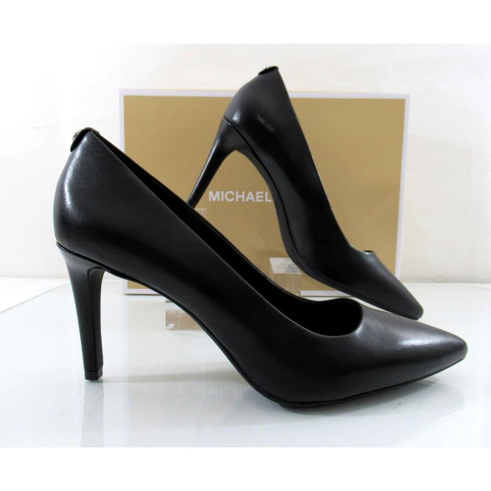 Michael Kors Dorothy Flex Pointy Toe Pumps Heels Leather Black - Picture 6 of 7